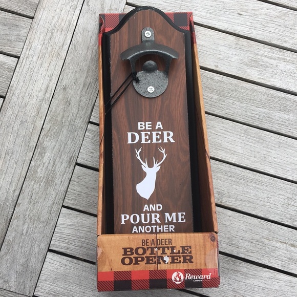 Reward Lodge Other - 🎁BE A DEER 🦌 CAST IRON WALL MOUNT BOTTLE OPENER